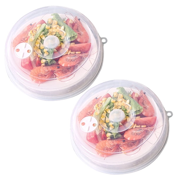 Protector contra salpicaduras para horno de microondas 2 piezas Cubierta para microondas 23 * 5.5 cm Tomshoo Cubierta del horno de microondas