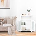 thumbnail image 3 of Elegant Home Fashions ELG-529 Armoire de Sol à Double Porte Windsor - Blanc, 3 of 5