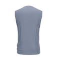 thumbnail image 5 of Men's Ribbed Tank Top Undershirts Moisture Wicking Breathable, Fitted Ruglar Fit T Shirts for Men Size 4XL Gray, 5 of 7
