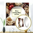 thumbnail image 3 of Designart "Burgundy Peony Victorian Elegance" floral Square Mirror For Wall Decor - Large Pink Square Printed Wall Mirror Art - Square Cottage Mirror - Wall Mounted Square Large Mirror, 3 of 5