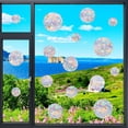 thumbnail image 4 of 45 piezas de calcomanías circulares para ventanas: calcomanías anticolisión para ventanas para evitar que las aves choquen contra las ventanas, calcomanías de arcoíris, 4 of 5