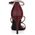 thumbnail image 3 of BLISSFUL STEP Women's Rhinestone Ankle Strap Stiletto High Heels Sandals, 3 of 6