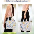 thumbnail image 4 of FORMRS Womens Corduroy Tote Bag Crossbody Shoulder Handbag with Pocket, Purple Easter Eggs, 4 of 7