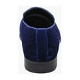 thumbnail image 7 of Men's Stacy Adams Saunders Debossed Velour Slip On Comfort Shoes Royal 25581-432, 7 of 7