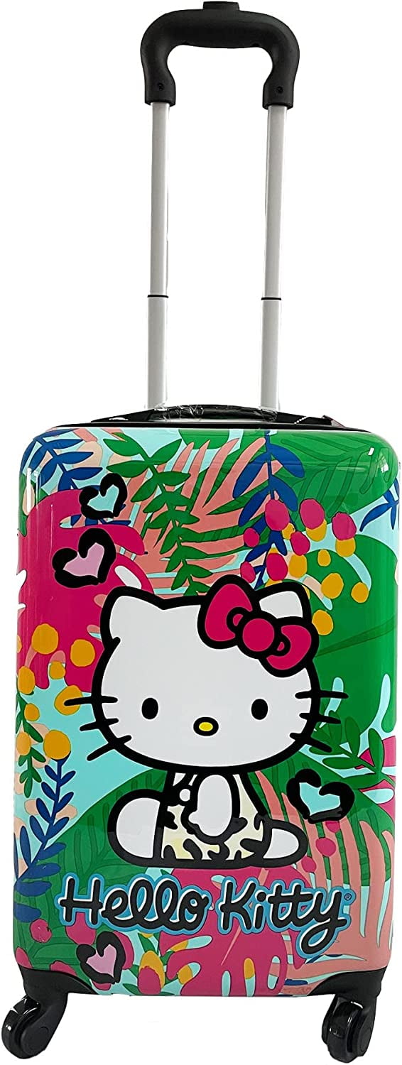 Hello Kitty 20 Inches Kids Luggage Hardside Tween Spinner CarryOn Rolling Suitcase for Kids