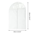 thumbnail image 4 of Unique Bargains 3 Pcs Dustproof Thickened Garment Bag White 35.43"x23.62", 4 of 6