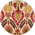 thumbnail image 1 of Ahgly Company Machine Washable Indoor Round Transitional Red Area Rugs, 5' Round, 1 of 7
