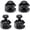 Black, variant on 4 Pack Stair/Square Gauge Set for Framing Square, Stair Stringer Layout Tool for Circular Saw, Carpentry Squares and Rafter Layout, Aluminum Alloy Stair Gauge Tool(Blue)