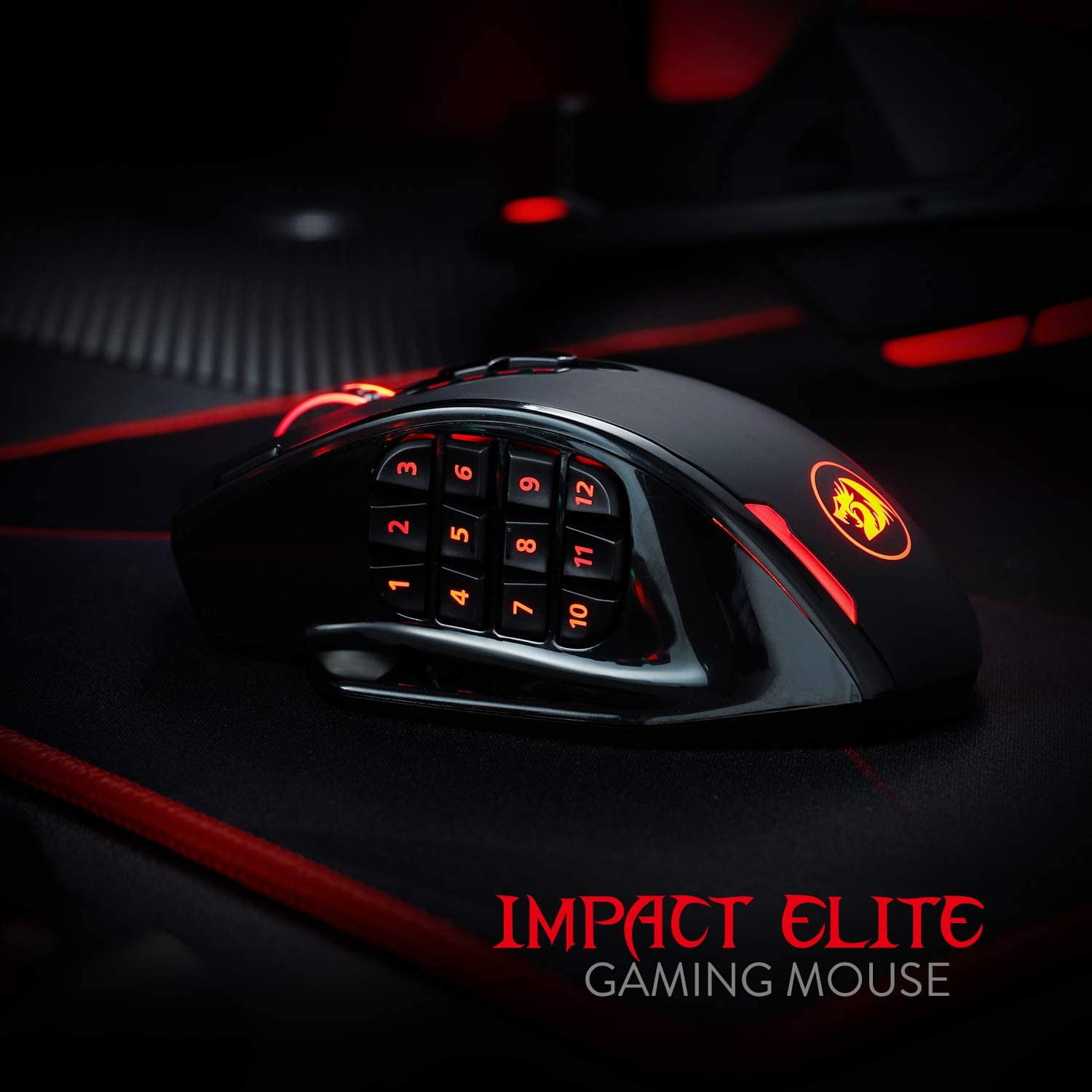 Redragon M913 Impact Elite Wireless Gaming Mouse, 16000 DPI Wired