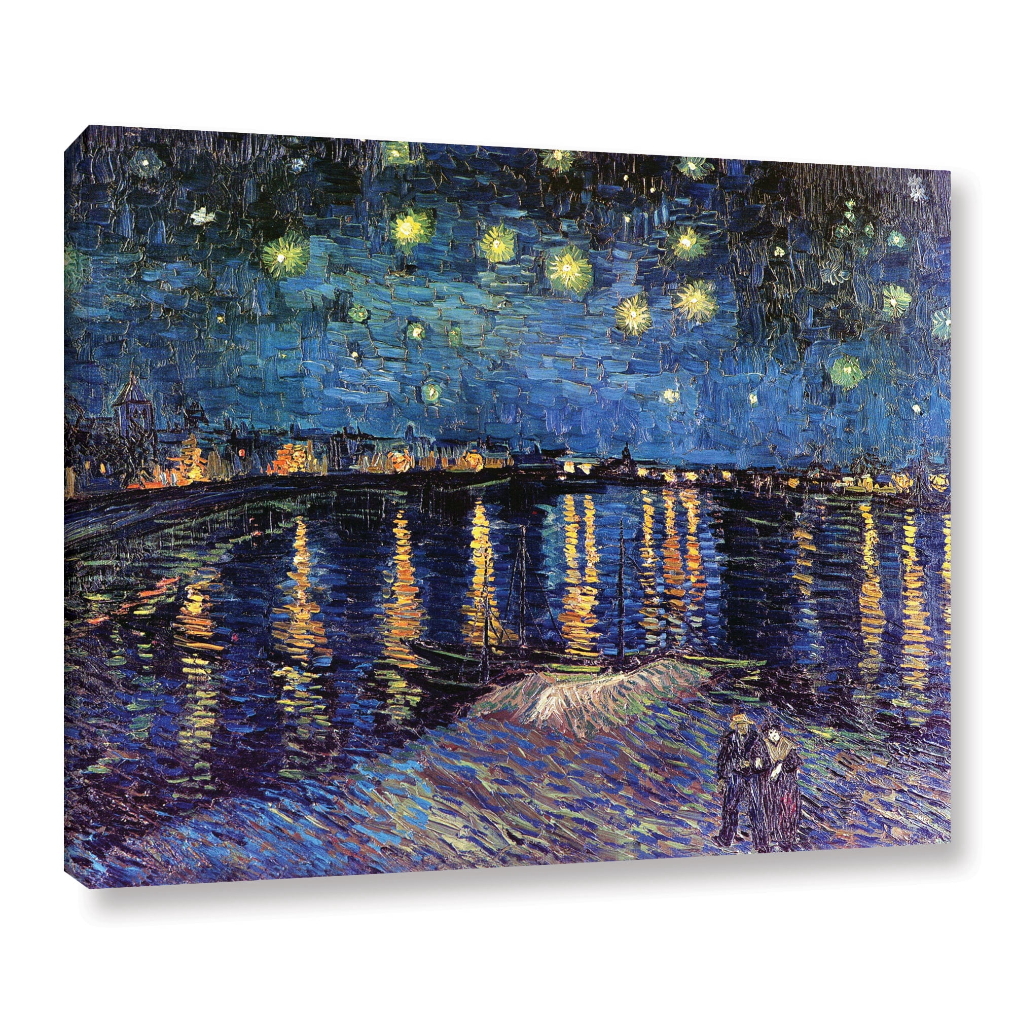 ArtWall Vincent van Gogh "Starry Night Under the Rhone" Canvas