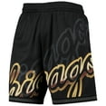 thumbnail image 2 of Men's Mitchell & Ness Black Chicago Bulls Big Face 4.0 Fashion Shorts, 2 of 3