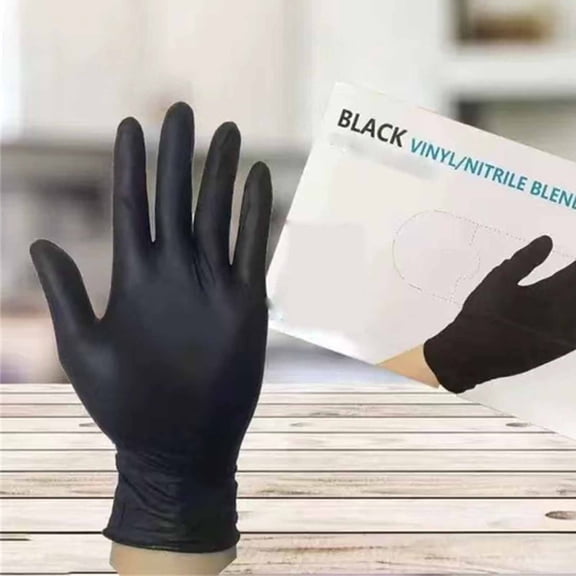 On Sale!Black Food Grade Disposable Gloves - Powder Free and Latex Free Multi-Purpose Use