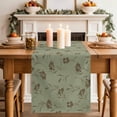 thumbnail image 2 of Table Runner 108 Inches Long for Kitchen Dining, Sage Green Floral Dresser Scarf Farmhouse, Dining Table Decorations for Wedding/Parties, Vintage Spring Botanical Flowers 13 x 108 In, 2 of 8