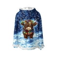 thumbnail image 6 of Xcmzpl Men's Marry Christmas Hoodies Xmas Graphic Pullover Sweatshirts Faux Fur Trim Long Sleeve Hoodies with Pokcet Under 30, 6 of 10