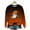 Orange#halloween sweatshirt womens, variant on Women Halloween Sweatshirt Spooky Season Funny Long Sleeve Graphic Crewneck Pullover Tops Cute Ghost Sweater Blue,M