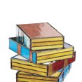 thumbnail image 2 of Lámpara De Libros Apilados De Plástico Lámparas de libros apiladas coloridas, hermosa decoración, con pilas para oficina en casa, 2 of 9