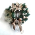 thumbnail image 5 of Nueva corona de Navidad DIY colgante festivo Teng tira decoración de Navidad accesorios simulación corona decoración puerta colgante 25cm, 5 of 5