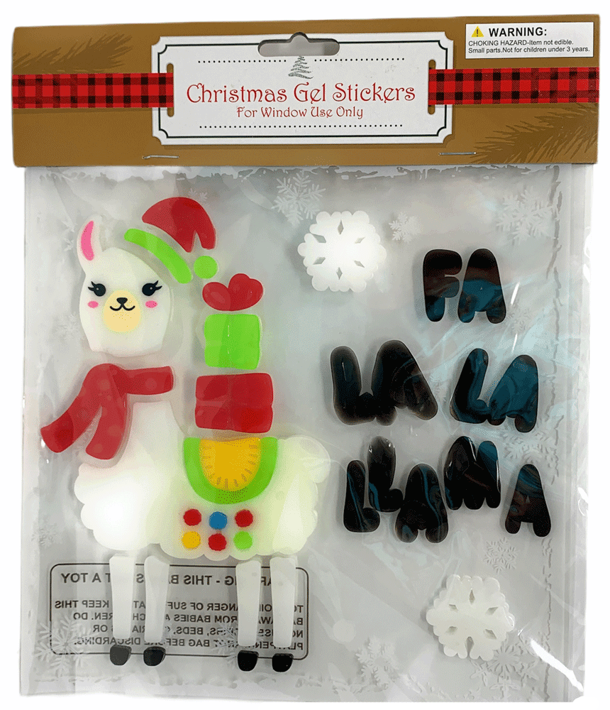 Boston Novelties Gel Window Clings Christmas Winter Classic Window