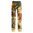 thumbnail image 4 of Satingcolo Women's Comfort Christmas Pajama Long Pants Casual Pj Bottoms for Women Drawstring Lounge Pants with Pockets, 4 of 4