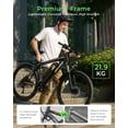 thumbnail image 4 of DYU 26" Electric Bike for Adults, 36V/10AH Removable Battery, Peak 750W Brushless Motor, 50 Miles Commuting Range, Front Fork Suspension, Shimano 7 Speed, Class 2 Ebike, UL2849, 4 of 10