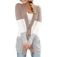 thumbnail image 1 of Cárdigan para mujer, cárdigan informal, abrigo de punto para mujer, suéter de punto, prendas exteriores de otoño invierno con bolsillos y mangas largas, 1 of 5