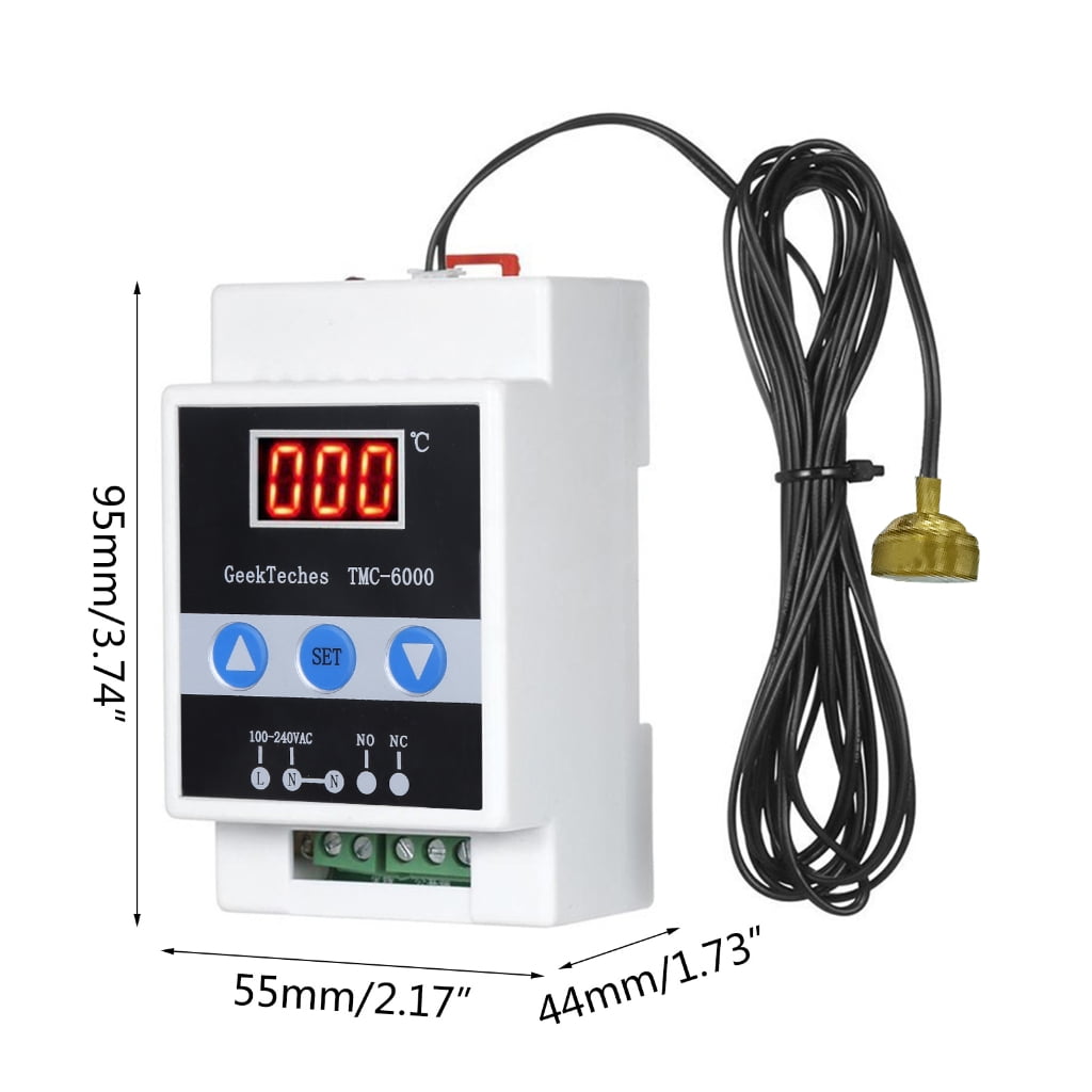 TMC-6000 Digital Temperature Controller 3-digit LED Display -45℃~110℃ Range