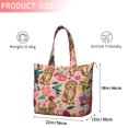thumbnail image 4 of Dogs with Flowers Travel Tote Bags for Women Carry On,Large Weekender Bags for Women Travel,Multi Functional Duffle Bag for Work,Shopping,Sports, 4 of 5