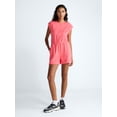 thumbnail image 3 of Scoop Women's and Women's Plus Scubaknit Crewneck Romper, Sizes XS-4X, 3 of 6