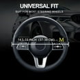 thumbnail image 3 of Leather Car Steering Wheel Cover, Non-Slip Car Wheel Cover Protector Breathable Microfiber Leather Universal Fit for Most Cars(Grey), 3 of 9