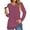 Rose Red, variant on UVN Fall Blouses for Women Long Sleeve V Neck Tunic Tops Casual Hollow Out Curved Hem Dressy Shirts