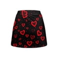 thumbnail image 3 of Uorisango Red Heart Women's Mini Tennis Skirt Stretchy Lightweight Size XS Tennis Golf Skirts for Women with Shorts Casual Soft Comfortable Athletic Daily Wear for Workout Sports, 3 of 7