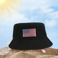 thumbnail image 6 of LanSuare 4th of July American Flag Bucket Hat with Stars Red Black White Outdoor for Independence Day Decoratio, 6 of 6