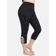 thumbnail image 1 of Leggings Talla Extra Recortados de Cintura Alta Rosegal Leggings de talla grande, 1 of 5
