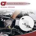 thumbnail image 3 of Unique Bargains Brake Master Cylinder With Reservoir No.4720152330 for Toyota Yaris 2007-2011 Hydraulic Master Cylinder Silver Tone,White Aluminum Alloy,Plastic 1 Pc, 3 of 7