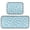 Elegant White Roses, variant on 2-Piece Kitchen Mat Set Non Slip Washable Floor Mats Decorative Rugs for Kitchen Sink Laundry Delicate Pastel Flowers Pattern