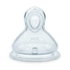 NUK Smooth Flow Anti-Colic Nipples, Size 1 (0+ Months), 2-Pack, Silicone
