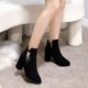 thumbnail image 4 of NECHOLOGY Botas Mujer Zapatos Botines de mujer Botines Botas con borlas de otoño e invierno Tacones altos Botas cálidas y de felpa Tacones medios Botas de moda versátiles (Black, 7.50), 4 of 7
