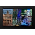thumbnail image 2 of Jasper, Sisa 14x10 Black Modern Framed Museum Art Print Titled - Texas Steer Collage, 2 of 5