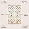 thumbnail image 3 of JONATHAN Y MOH200E-4 Amir Moroccan Beni Souk Ivory/Blue/Orange 4 ft. x 6 ft. Area Rug, 3 of 9