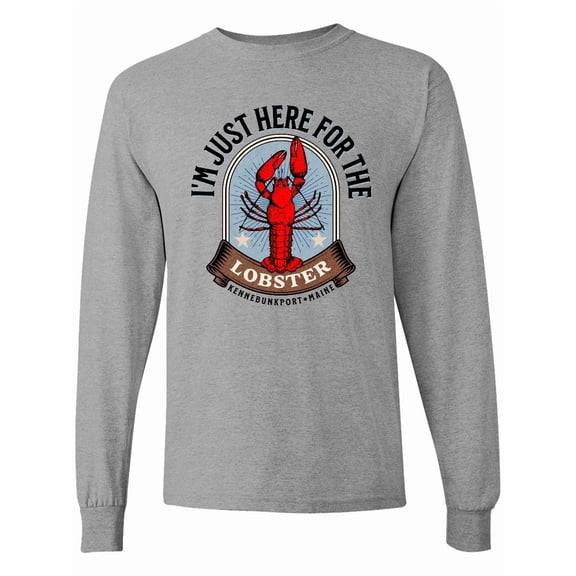 Inktastic Kennebunkport Maine Lobster Long Sleeve T-Shirt