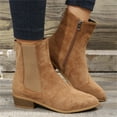 thumbnail image 2 of B91xZ Bottes pour Femmes Automne Classiques Ultra Mini Plateforme Mode, Kaki 9, 2 of 5