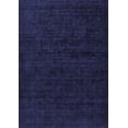 thumbnail image 1 of Ahgly Company Machine Washable Indoor Rectangle Solid Blue Modern Area Rugs, 7' x 10', 1 of 4