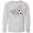 AC-Heather Grey, variant on Inktastic Soccer Ball, Net with American Flag Colors Long Sleeve Youth T-Shirt