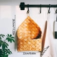 thumbnail image 3 of RGASUIJ Woven Storage Basket Wall Mounted Hanging Basket Wall Hanging Storage Organizer Entryway Mail Letter Holder Wall Decor For Bedroom Home Room Bedroom, 3 of 9