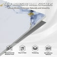 thumbnail image 2 of 20PCS Waterproof Marble Peel and Stick Backsplash Washroom Wall Panels, Peel and Stick Tile, PVC Wall Panels for Kitchen Bathroom Living Room Bedroom Not Real Tile Gray, 2 of 8