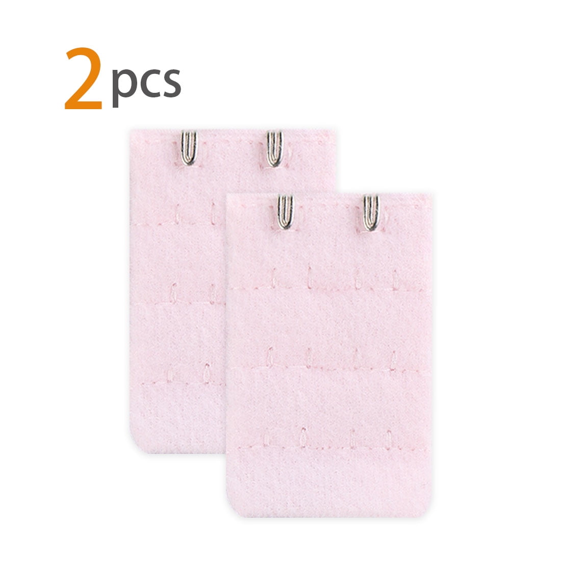 Unique Bargains Bra Extender with 3 Rows and 2 Hooks Pink 2