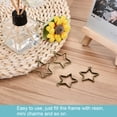 thumbnail image 5 of Uxcell Star Shape Hollow Resin Pendants Frames for DIY Crafts Bronze 10 Pack, 5 of 5