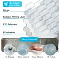 thumbnail image 4 of 10Pcs Peel and Stick Backsplash,12'' x 12'' Heavy-Duty Self-Adhesive Vinyl Wall Tiles for Kitchen,Bathroom, 4 of 9