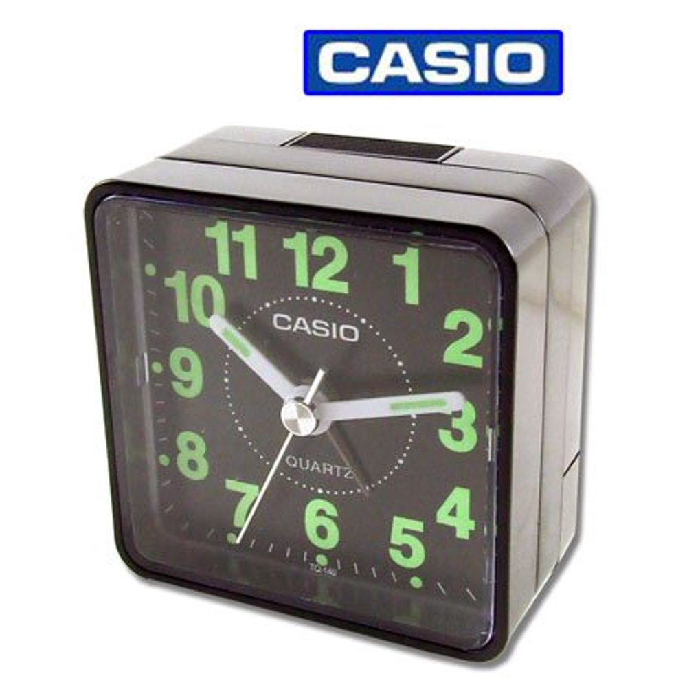 CASIO TQ140 Travel Alarm Clock Black (Discontinued by Manufacturer