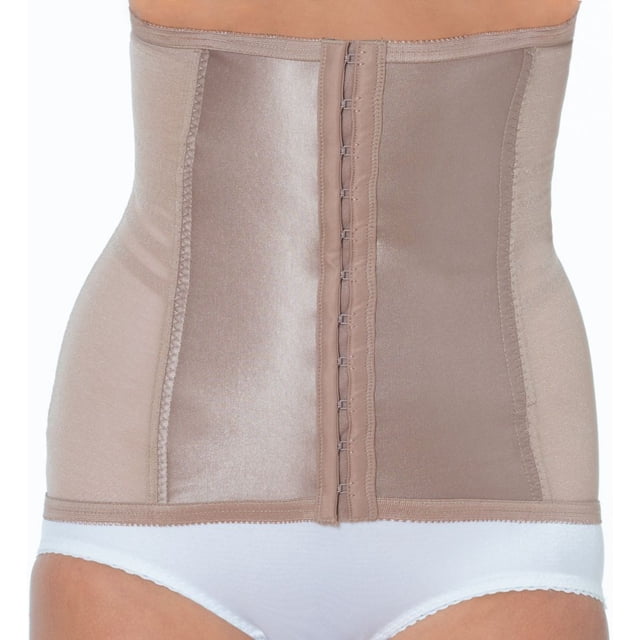 Women's Rago 821 Shapette Satin Panel Waist Cincher (Mocha 3X)